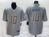 Men's Los Angeles Chargers Justin Herbert LOGO Grey Atmosphere Fashion Vapor Untouchable Stitched Limited Jersey,baseball caps,new era cap wholesale,wholesale hats